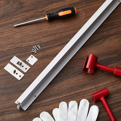 Yaocom 2 Pack 36 Inch Automatic Door Bottom Seal 9/16''w x 36''l x 1-3/8''h Aluminum Automatic Door Sweep