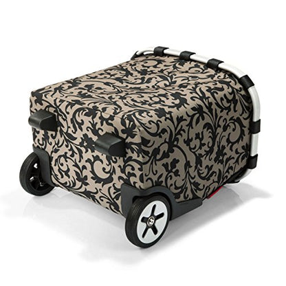 reisenthel carrycruiser Baroque Taupe - Portable Shopping Trolley with Sturdy Aluminum Frame, Shoulder Strap and Removable mesh Inner Bag -Water-Repellent - color: Baroque Taupe