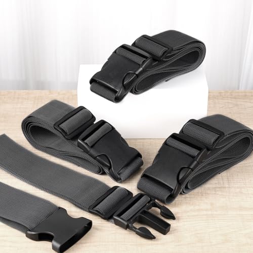 DERTE 4 Pcs Mattress Topper Straps Adjustable (78''x2'') - size: 78''x2''