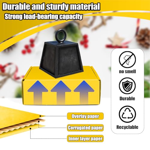 Small Shipping Boxes, 50 Pack Cardboard Box Corrugated Mailer Boxes Small Corrugated Boxes For Shipping Packaging Craft Gifts Giving Products, 6 x 4 x 1.6 Inches (Yellow) - color: Yellow