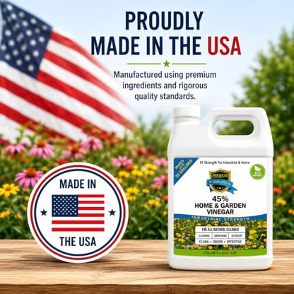 45% Vinegar Industrial Strength (Case of 2 - 320 Oz Gallon Refills) - size: 320 Fl Oz (Pack of 2), style: Refill (No Sprayer)