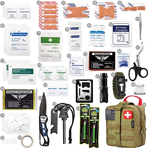 EVERLIT 250 Pcs Survival First Aid Kit - color: Tan