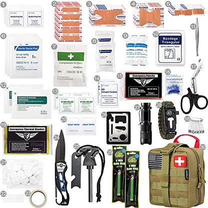 EVERLIT 250 Pcs Survival First Aid Kit - color: Tan