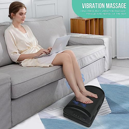 Snailax Heated Foot Rest Under Desk, Ergonomic Footrest with Vibration