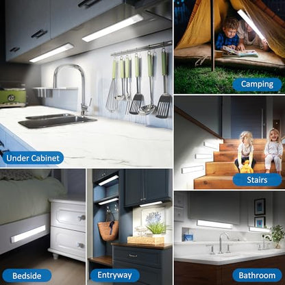 15.9 inch Motion Sensor Under Cabinet Lights, Cool White, 2-Pack - color: Cool White, size: 15.9 inch