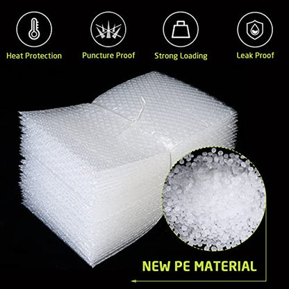 EPHECH 50PCS Clear Bubble Out Bag, 12" x 16" Large Bubble Pouches Bags - size: 12" x16"-50PCS