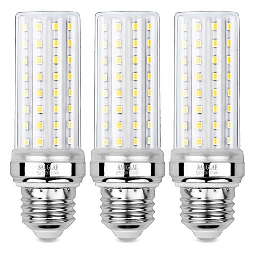 20W LED Corn Bulbs, 150W Incandescent Bulbs Equivalent, 3000K Warm White, Non-Dimmable, 2000Lm, E26 Edison Screw Light Bulbs, 3-Pack - color: Warm White E26