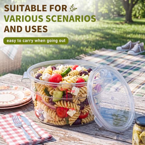 Ziliny 1 Pcs 2 Qt Dough Proofing Container with Lid and Red Scale, Clear - color: Clear,Clear, size: 2 Qt