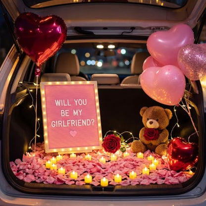 12 x 16 Inches Felt Letter Board & LED Light, Pink, Natural Wood - color: Pink, size: 12 x 16 Inches, style: Natural Wood