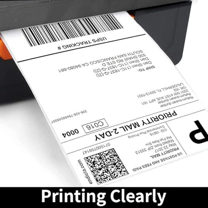FungLam 4"X6" Thermal Shipping Labels, 4X6 Labels,White Mailing Shipping Labels, Perforated, 250 Labels,Compatible with iDPRT, JADENS and Rollo. - size: 1 Roll