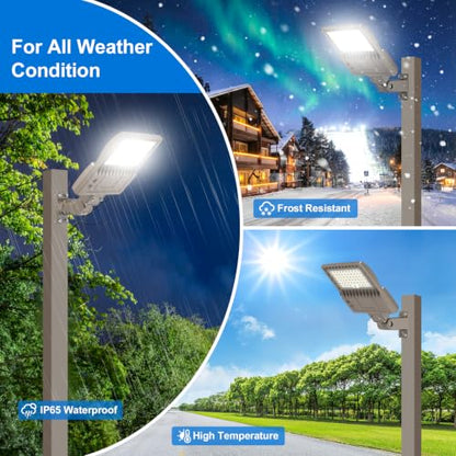 200W LED Parking Lot Light 30000LM Commercial LED Shoebox Light AC 100-277V - size: AC 100-277V | 3/4/5000K - 2-in-1 Mount