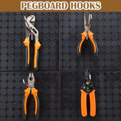 Shimeyao 100 Pcs Peg Board Hooks Stainless Steel Pegs,10 Inch,Silver - color: Silver, size: 10 Inch