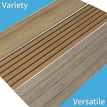 Art3d Six-Grid Design Slim Slat Wall Panel, 104 x 12 Inch, 4-Pack, Rosewood - color: Six-Grid Rosewood