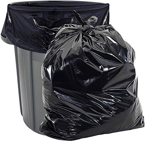 Commander 42 Gallon 3 MIL Black Heavy Duty Contractor Bags - 33" x 45" - Pack of 20 - For Contractor, Industrial, & Commercial - style: 42 Gal, 3 Mil, 20 Count