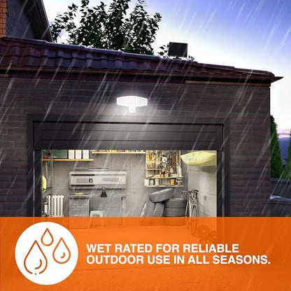Sylvania Motion Sensor Solar Security Light, Solar Panel, 1800 LMS, Wet Rated, Batteries Included, 5000K, Daylight - 1 Pack (67700) - color: White, style: Solar + Motion Sensor