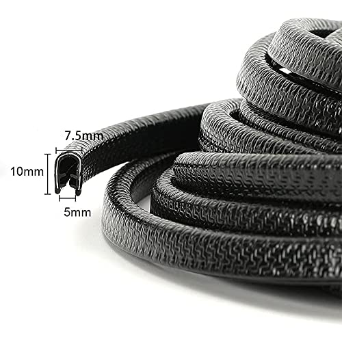 Winunite 98.4ft (30m) No Glue Car Door Edge Guards Black - color: black, size: 98.4 ft