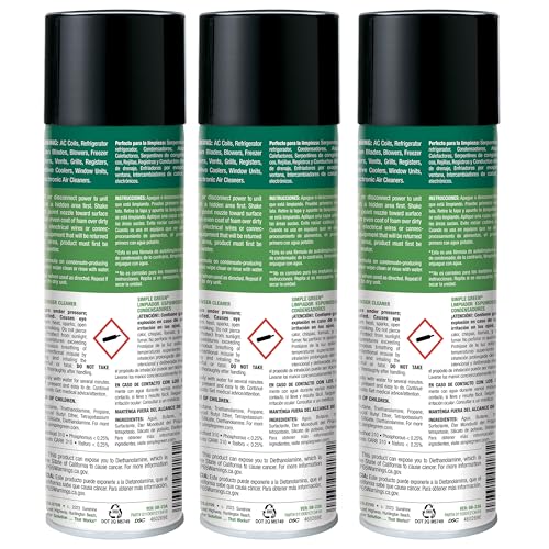 Simple Green Foaming Coil Cleaner 20oz Aerosol (Pack of 3) - size: 20 Fl Oz (Pack of 3)