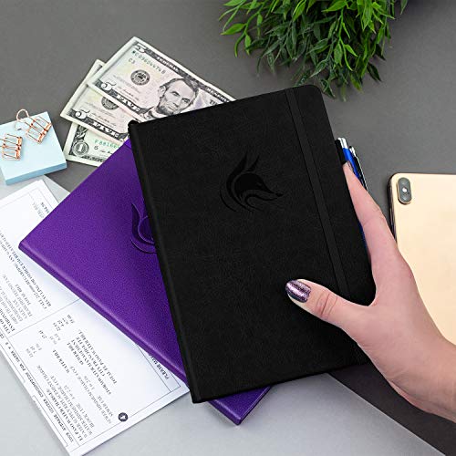 Clever Fox Check Register Book, Checkbook Ledger, 5.8x8.3 Black - color: Black, size: A5 (5.8'' x 8.3'')
