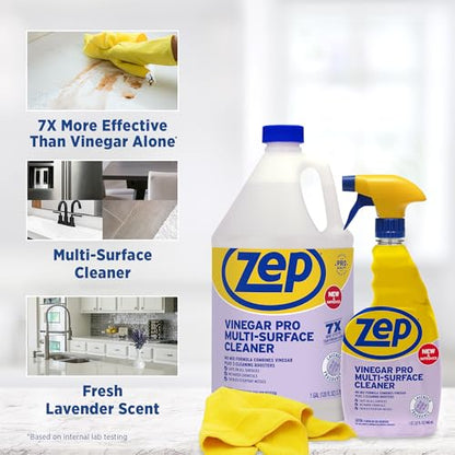 Zep All-Purpose Cleaner with Vinegar Added - 32 Ounces (Case of 4) R48432 - Industrial Grade Cleaner… - size: 32 Fl Oz (Pack of 4)