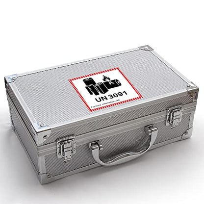 HYBSK 50PCS 4.7" x 4.3" Lithium Ion Battery Transport Caution Warning Labels for Shipping (UN3091) - size: UN3091