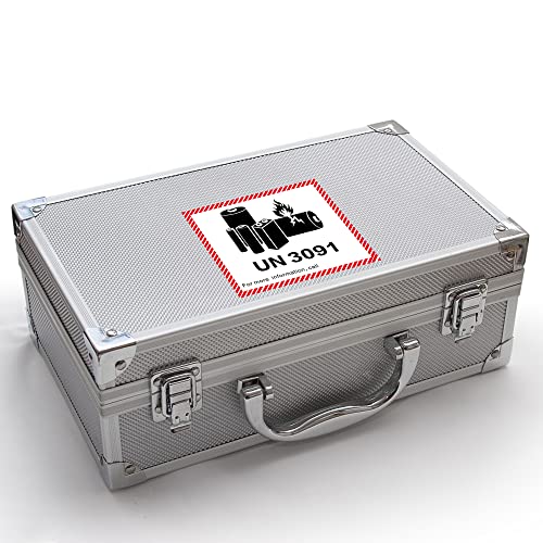 HYBSK 50PCS 4.7" x 4.3" Lithium Ion Battery Transport Caution Warning Labels for Shipping (UN3091) - size: UN3091