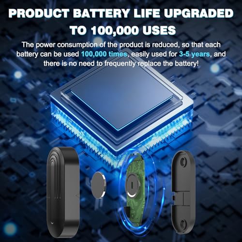 SanJie Door Chime Alarm When Open for Kids Safety, Home and Business - color: 3 Sensors + 2 Receivers Black