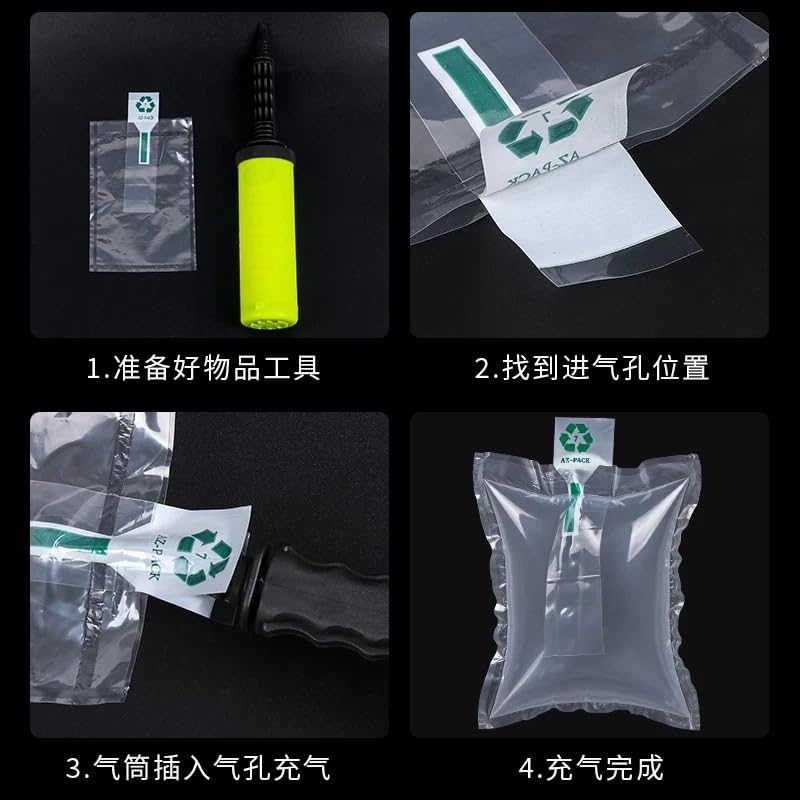 Packaging Air Bag Cushion Inflatable Air Protector Bag Air Pillow with free pump 100 pieces (12x18 Inches) - size: 12x18 Inches x 100Pcs