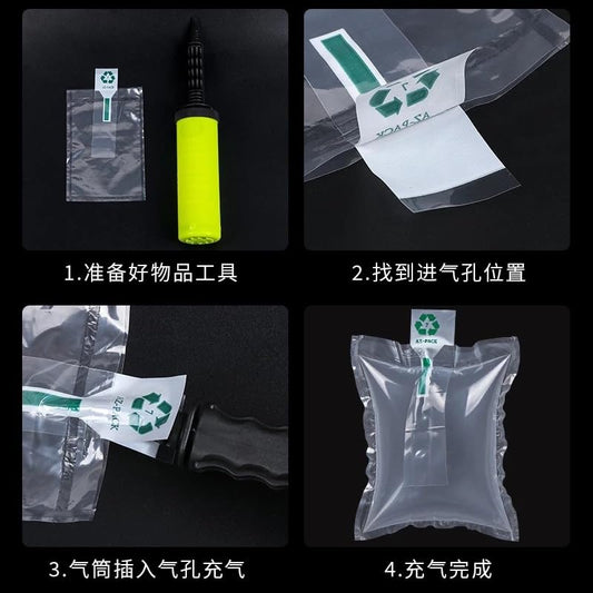 Packaging Air Bag Cushion Inflatable Air Protector Bag Air Pillow with free pump 100 pieces (12x18 Inches) - size: 12x18 Inches x 100Pcs