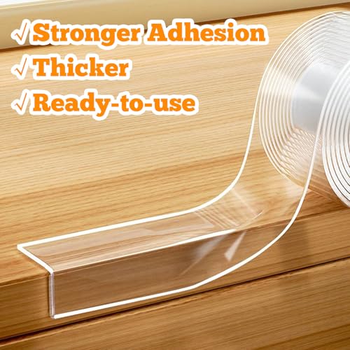 CHENYA 2 Pack Clear Edge Protector Strip for Baby Proofing,9.84 FT - size: 2Rolls x 0.8in x 6.6FT