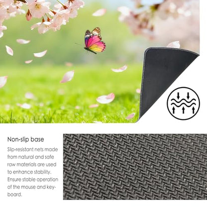 Nuxovilar Large Gaming Mouse Pad Desk Mat, 15.7x35.4 Inches Polyester - color: LU11941