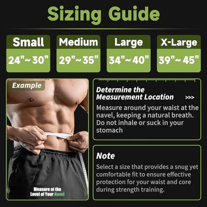 MANUEKLEAR 4-Inche Lever Belt Weightlifting with Heavy Duty Buckle - color: Olive Green, size: XL (39-45inches)