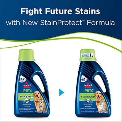Bissell 2X Pet Stain & Odor Full Size Machine Formula,60 ounces,99K52,(Pack of 2) - size: 60 Fl Oz (Pack of 2)