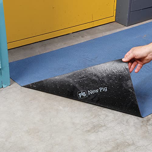 PIG Grippy Absorbent Mat by | Adhesive Backing | 40" x 32" | MAT3251, Blue - size: 32" x 40"
