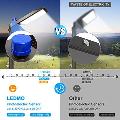 ledmo 300W LED Parking Lot Light 36000LM 5000K Adjustable Slip Fit Mount - size: Big/300/Slip Fit