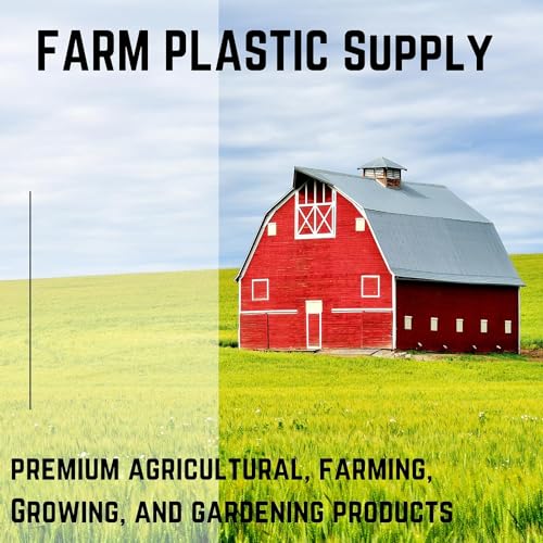 Farm Plastic Supply - Black Pallet Covers - 3 Mil - (55" x 53" x 75") - Heavy Duty Construction Grade Strength Pallet Bags, Pallet Covers, Polyethylene Pallet Bags, and Pallet Storage (50 Pack)