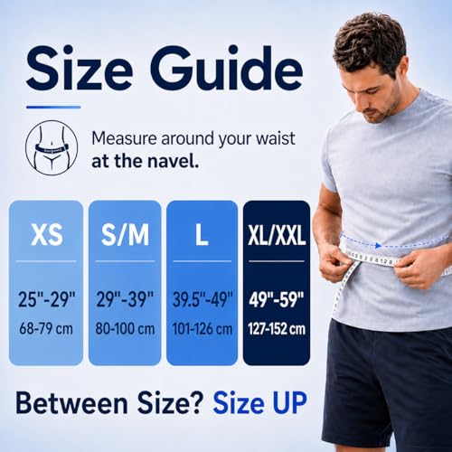 Adjustable Back Brace for Men Lower Back Pain, Modern Back Support Belt - size: S/M(Waist: 29"-39" )