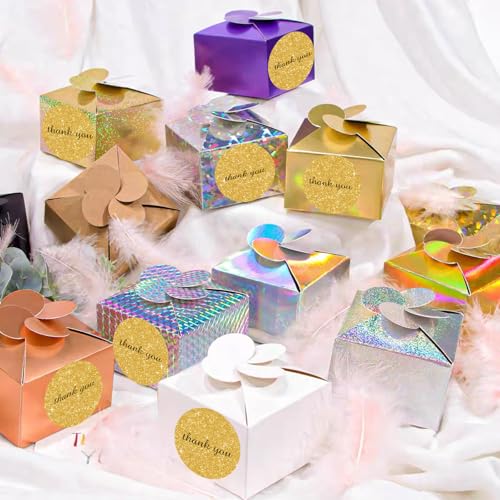 3" Holographic Direct Thermal Label Stickers, Round Printable Rainbow Glitter Thermal Printer Sticker Labels for Gift Wrapping, Self-Adhesive DIY Custom Logo Design- Shiny Gold - color: Holographic Shiny Gold, size: 3 inch