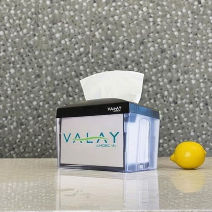 Morcon Tissue Valay Table Top Napkin Dispenser, 6.5 X 8.4 X 6.3, Black