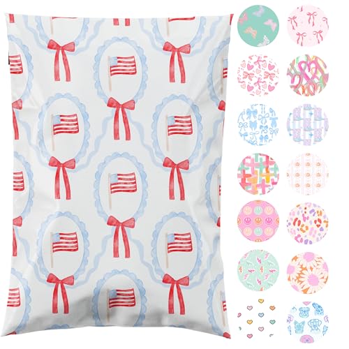 Pretty Package Store Poly Mailers 14.5x19, American Flag, 100 Pack - color: American Flag, size: 14.5x19