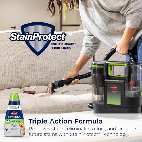 BISSELL Little Green Max Pet SmartMix Carpet Cleaner, 38572 - style: Little Green Max Pet SmartMix