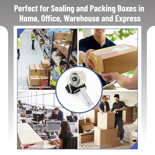 Mr. Pen- Heavy Duty Packing Tape Dispenser Gun, 2 Inch (Pack of 2) - color: Black, size: 4 Pack
