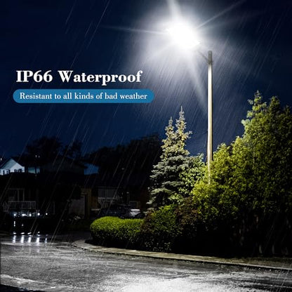 OKPRO Solar Street Light Outdoor, IP66 Waterproof Solar Lights Outdoor - size: 15000-2P