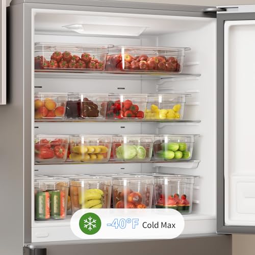 1/6 6'' 6 Pack Plastic Food Pans With Lids - color: 1/6 6"6 Pack