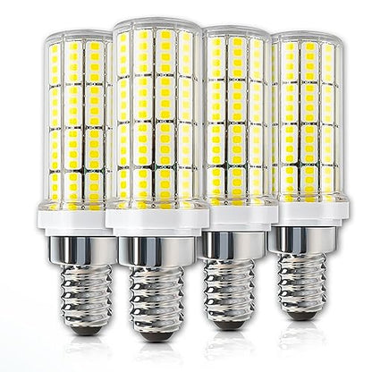 RIUVAO 4 Pack E12 Led Bulb 200w Equivalent Chandelier Light Bulbs Bright E12 LEDs Candelabra Bulb 5000k Daylight White 2500lm Led Light Bulb for Chandeliers, Ceiling Fan, Pendant, Wall sconces - color: Yellow