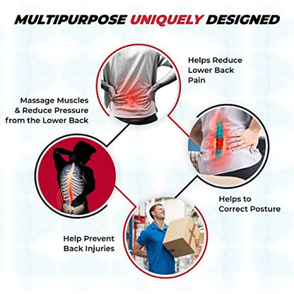 MAXAR Deluxe Industrial Back Brace for Lower Back Pain Women & Men - Back Support Belt for Immediate Relief from Sciatica, Herniated Disc, Scoliosis - Lumbar Support with Removable Suspenders/Straps - size: Small