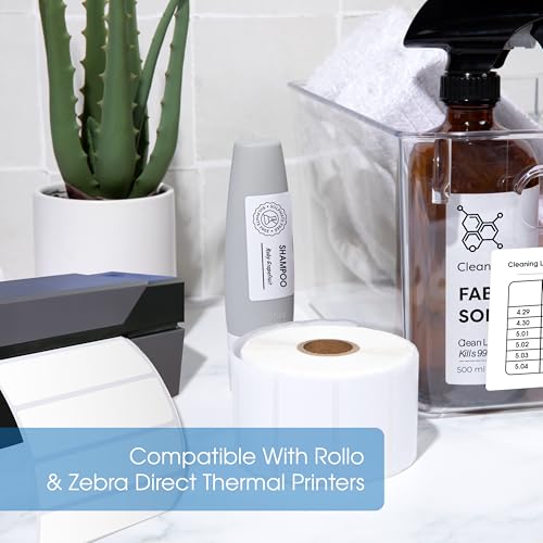 4" X 6" Direct Thermal Labels (1000 Count, 4 Rolls) - Printable - size: 4" X 6"