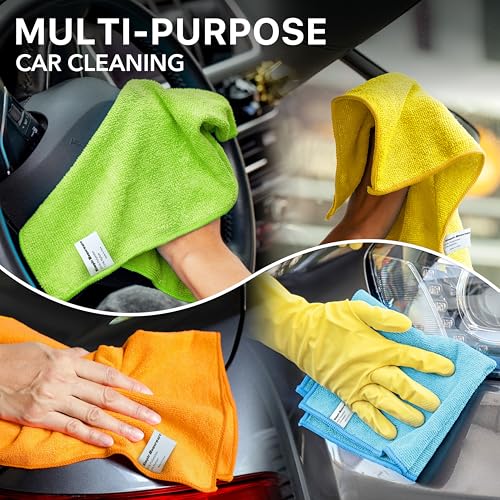 Simple Houseware 12" x 16" Microfiber Cleaning Cloth 150 Pack, 4 Colors - size: 150-Pack