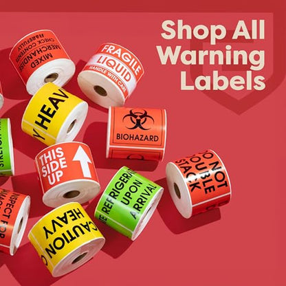 1" X 3" Glass Stickers (10000 Labels, 10 Rolls) - Handle with Care - color: Glass 1" X 3"