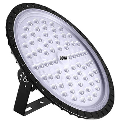 300W LED High Bay Light lamp Factory Warehouse Industrial Lighting 24000 Lumen 6000-6500K IP65 Warehouse LED Lights- Commercial Bay Lighting for Garage Factory Workshop Gym (300W 1) - size: 300W 1pcs