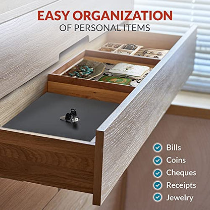 Volcora Cash Drawer Tray with Locking Cover - 11.7 x 10.3 x 2.3 Inch Metal Cash Lock Box with Lid - 4 Bill/5 Coin Money Organizer for Volocara 13" Fully-Removable Cash Drawers - For Business Use - size: 4 Bill 5 Coin